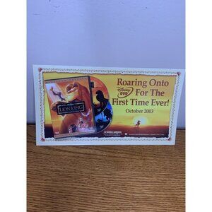 Vintage lion king dvd paper ad insert Disney 2003